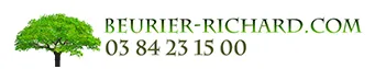 Voici le logo de la marque ETS DENIS BEURIER J.M RICHARD qui représente son identité graphique.