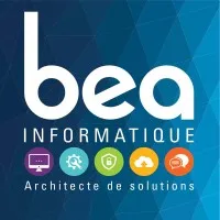 Voici le logo de la marque BEA INFORMATIQUE qui représente son identité graphique.