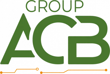 Voici le logo de la marque CIRCUITS IMPRIMES DE BELLEME (Groupe ACB) qui représente son identité graphique.