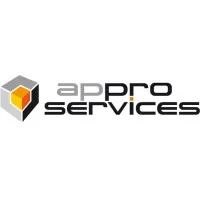 Voici le logo de la marque APPRO-SERVICES qui représente son identité graphique.