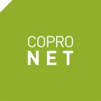 Voici le logo de la marque COPRONET qui représente son identité graphique.