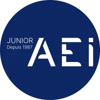 Voici le logo de la marque AQUITAINE ELECTRONIQUE INFORMATIQUE (AEI) qui représente son identité graphique.