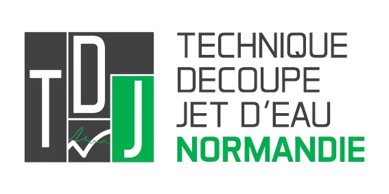 TDJ NORMANDIE TECHN DECOUPAGE JET D EAU logo