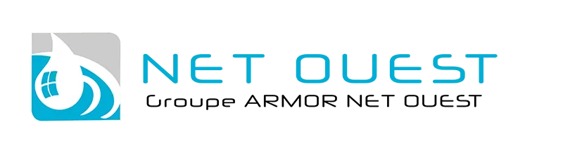 Voici le logo de la marque NET'OUEST qui représente son identité graphique.