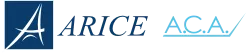 Voici le logo de la marque ARICE qui représente son identité graphique.