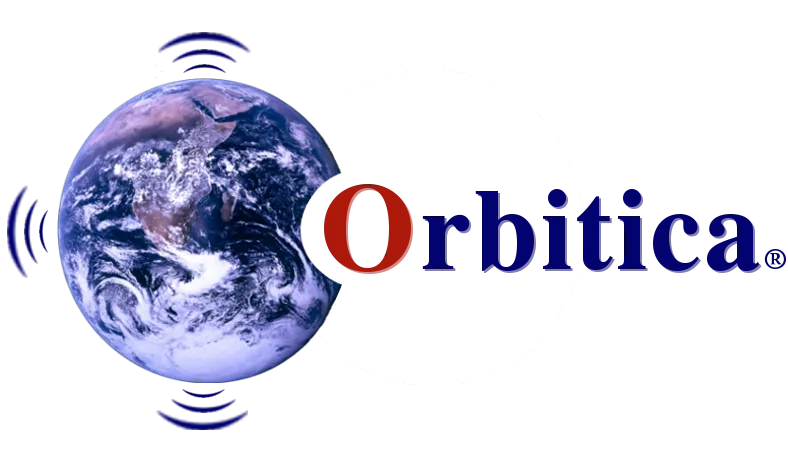 Voici le logo de la marque ORBITICS qui représente son identité graphique.