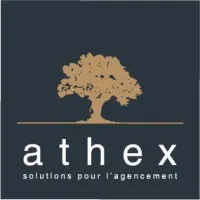 Voici le logo de la marque ATHEX qui représente son identité graphique.