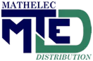 Voici le logo de la marque MATHELEC DISTRIBUTION qui représente son identité graphique.