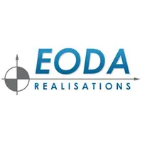 Voici le logo de la marque E O D A REALISATIONS qui représente son identité graphique.