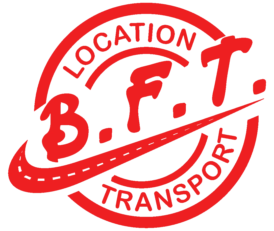 Voici le logo de la marque BFT TRANSPORTS qui représente son identité graphique.