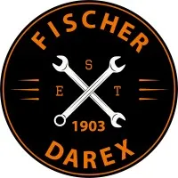 Voici le logo de la marque FISCHER DAREX OUTILLAGE SA qui représente son identité graphique.