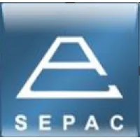 Voici le logo de la marque SEPAC (SOCIETE D'ETUDES ET DE PRODUCTIONS ANDRE CORDIER) qui représente son identité graphique.