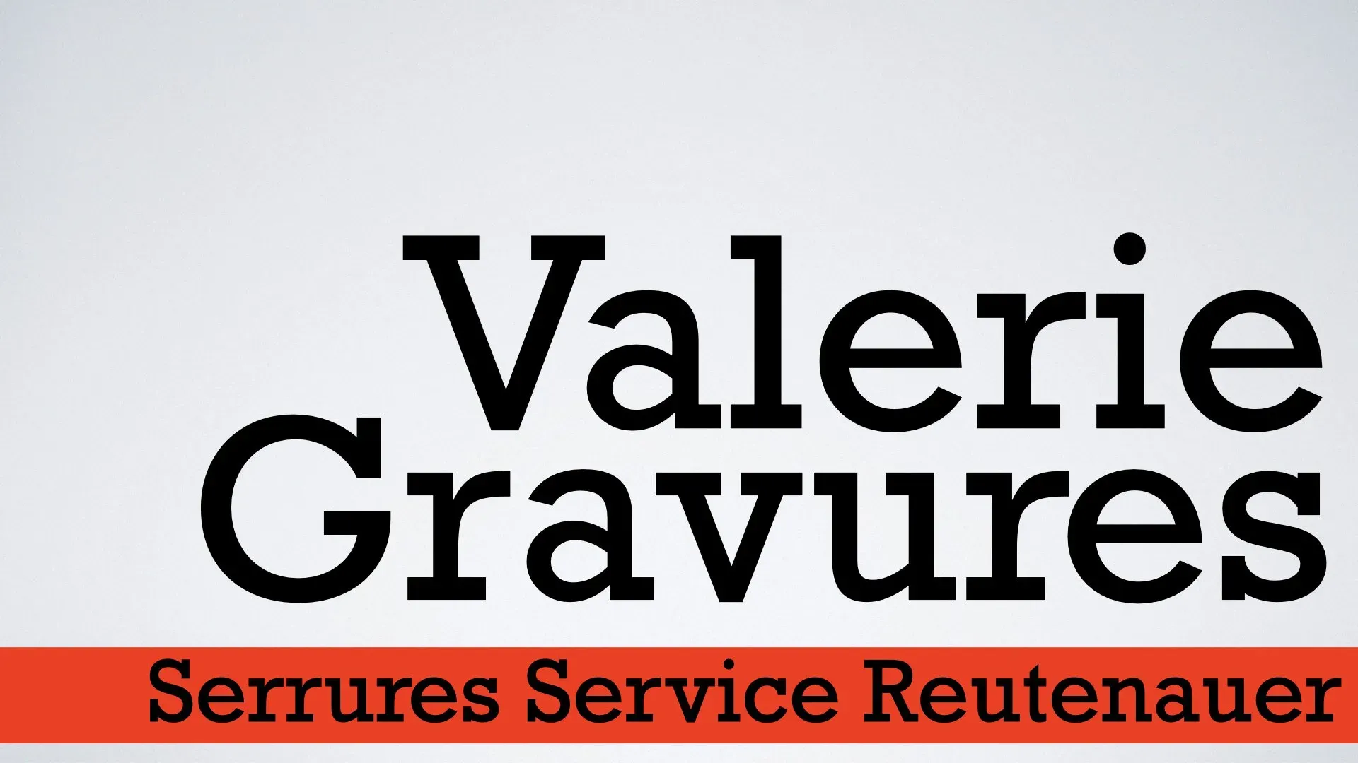 VALERIE GRAVURES SERRURES SERVICE REUTENAUER logo
