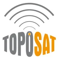 Voici le logo de la marque TOPOSAT qui représente son identité graphique.