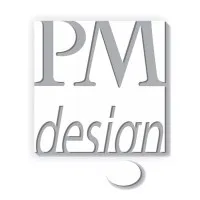Voici le logo de la marque P.M. DESIGN qui représente son identité graphique.