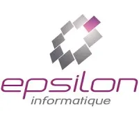 Voici le logo de la marque EPSILON INFORMATIQUE qui représente son identité graphique.