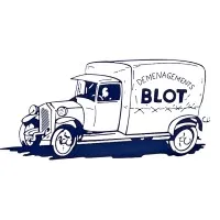 Voici le logo de la marque DEMENAGEMENTS BLOT qui représente son identité graphique.