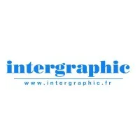 Voici le logo de la marque INTERGRAPHIC qui représente son identité graphique.