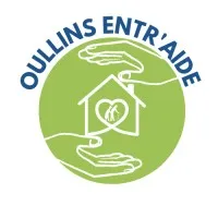 Voici le logo de la marque OULLINS ENTR'AIDE qui représente son identité graphique.