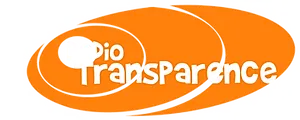 Voici le logo de la marque TRANSPARENCE (RADIO TRANSPARENCE) qui représente son identité graphique.