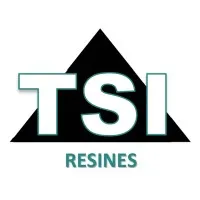 Voici le logo de la marque TSI RESINES qui représente son identité graphique.