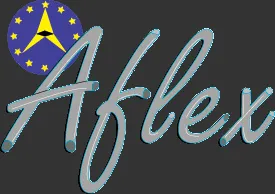 Voici le logo de la marque SARL AFLEX qui représente son identité graphique.