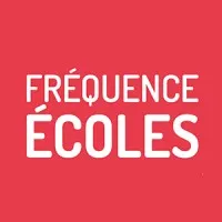 Voici le logo de la marque FREQUENCE ECOLES qui représente son identité graphique.