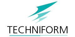 Voici le logo de la marque TECHNI FORM qui représente son identité graphique.