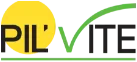 Voici le logo de la marque PIL'VITE qui représente son identité graphique.