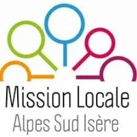 Voici le logo de la marque MISSION LOCALE ALPES SUD ISERE qui représente son identité graphique.