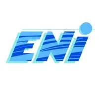Voici le logo de la marque ESPACE NETTOYAGE INDUSTRIES (ENI) qui représente son identité graphique.