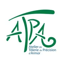 Voici le logo de la marque ATELIER DE TOLERIE DE PRECISION D'ARMOR (ATPA) qui représente son identité graphique.