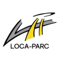 Voici le logo de la marque LOCA PARC qui représente son identité graphique.