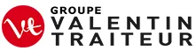 Voici le logo de la marque VALENTIN TRAITEUR qui représente son identité graphique.
