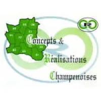 Voici le logo de la marque CONCEPTS & REALISATIONS CHAMPENOISES (CRC) qui représente son identité graphique.