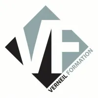 Voici le logo de la marque VERNEIL FORMATION qui représente son identité graphique.
