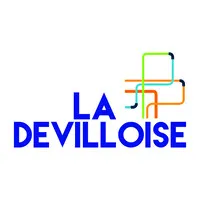 Voici le logo de la marque DEVILLOISE DE CHAUFFAGE qui représente son identité graphique.