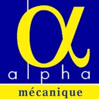 Voici le logo de la marque ALPHA MECANIQUE qui représente son identité graphique.