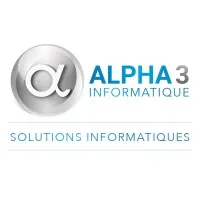 Voici le logo de la marque ALPHA 3 INFORMATIQUE PICARDIE CHAMPAGNE qui représente son identité graphique.