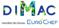 Voici le logo de la marque DIMAC qui représente son identité graphique.