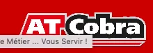 Voici le logo de la marque A.T.COBRA S.A. qui représente son identité graphique.