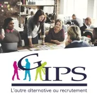 Voici le logo de la marque GPT INTERPRO EMPLOYEURS TEMPS PARTAGE (GIPS) qui représente son identité graphique.