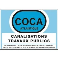 Voici le logo de la marque CONDUITES ET CANALISATIONS ATLANTIQUE - COCA ATLANTIQUE qui représente son identité graphique.