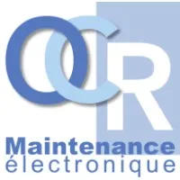 Voici le logo de la marque OCR MAINTENANCE ELECTRONIQUE qui représente son identité graphique.