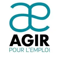 Voici le logo de la marque AGIR POUR L'EMPLOI DANS LE RICHELAIS (AER) qui représente son identité graphique.