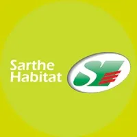 Voici le logo de la marque SARTHE HABITAT qui représente son identité graphique.