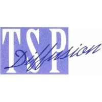 Voici le logo de la marque TSP DIFFUSION (TSP LINK) qui représente son identité graphique.