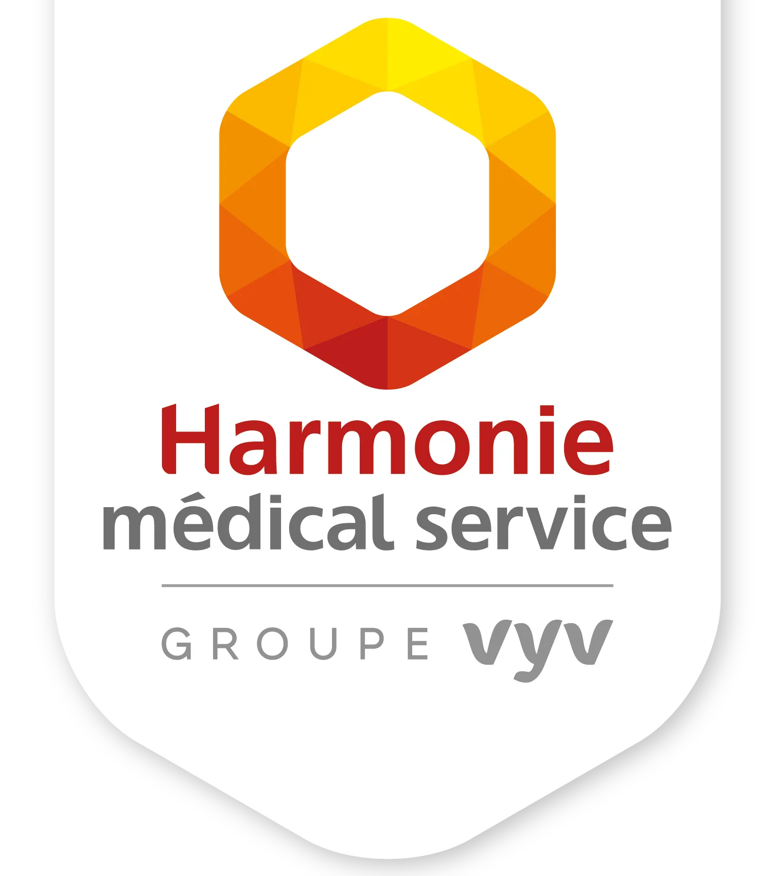 Voici le logo de la marque HARMONIE MEDICAL SERVICE qui représente son identité graphique.