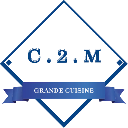 Voici le logo de la marque C 2 M qui représente son identité graphique.