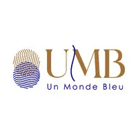 Voici le logo de la marque UN MONDE BLEU qui représente son identité graphique.
